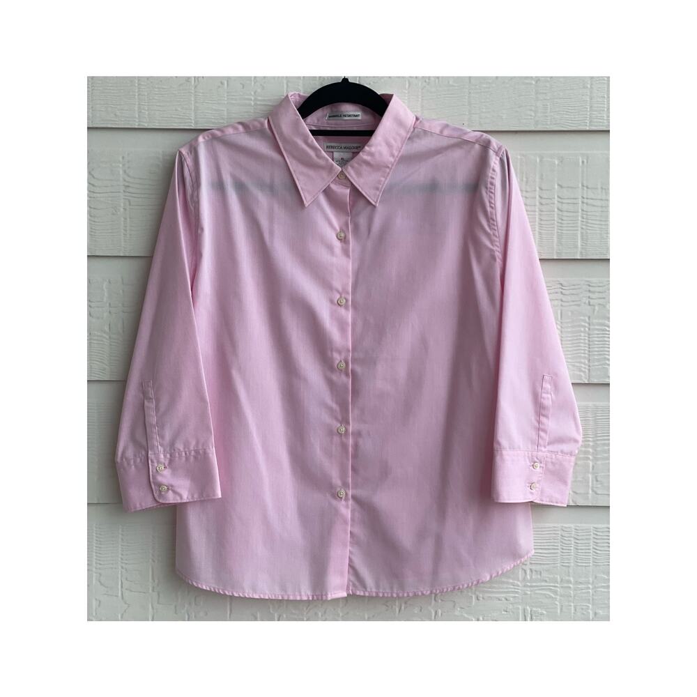 Rebecca Malone Pink dress shirt XL wrinkle resistant
